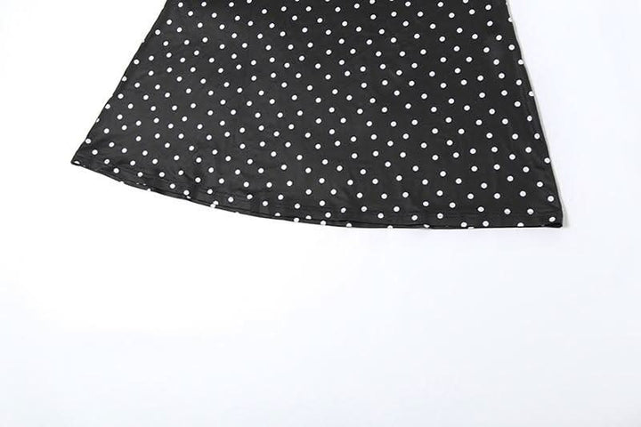 Polka dot ruched cami maxi dress  | Festival Outfits Women