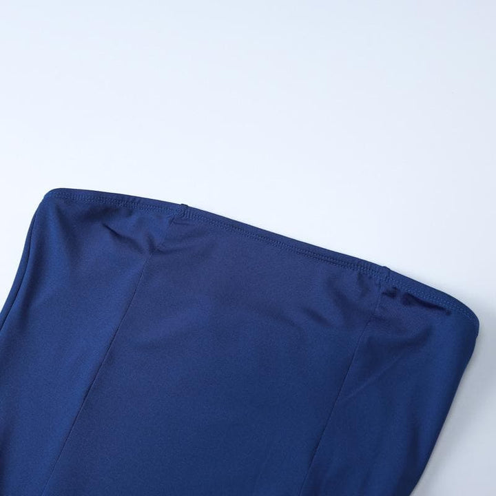 Rigar maxi mai kama da ruffle ruched mai tsari mai kyau | Kayan Biki na Mata