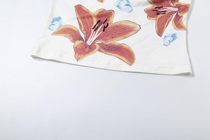 Tufafin malam buɗe ido mara baya na fure | Kayan Biki na Mata