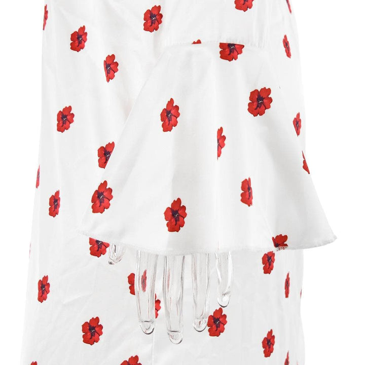 Riga mai dogon hannu mai siffar zip-up na fure | Kayan Biki na Mata