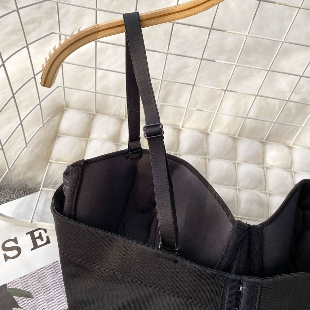 Button beaded v neck padded cami top  | Festival Outfits Women