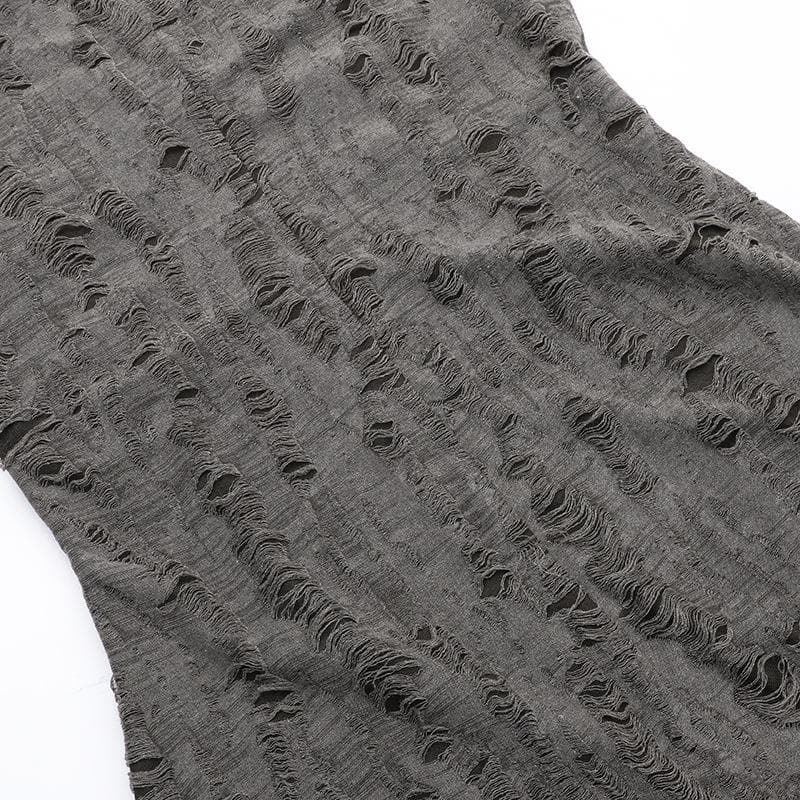 Hoodie ruched ruffle slit maxi dress  | Festival Outfits Women