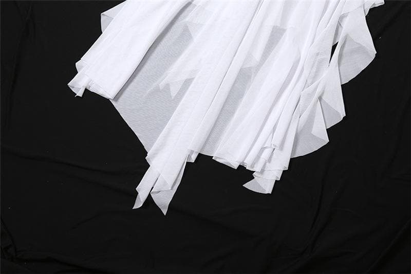 V neck sheer mesh ruffle cami midi dress  | Festival Outfits Women