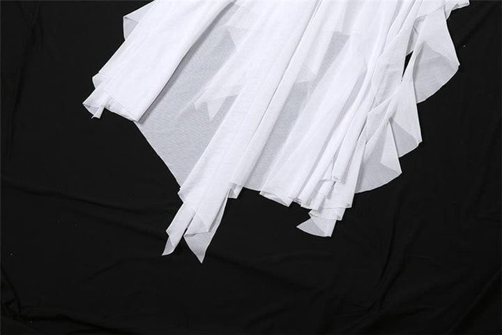 V neck sheer mesh ruffle cami midi dress  | Festival Outfits Women