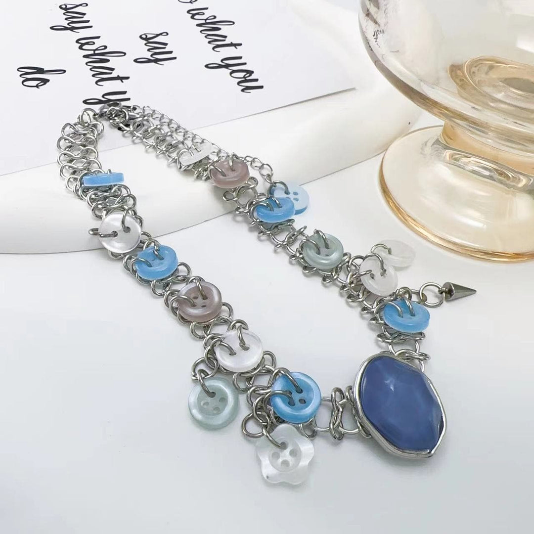 Abin wuya mai ƙyalli da aka yi da beads | Kayan Biki na Mata