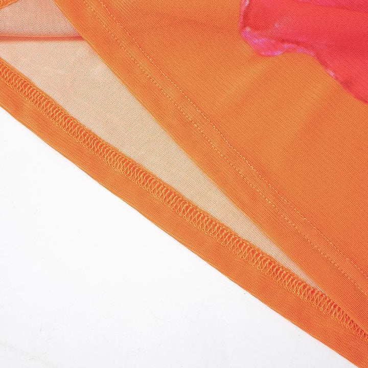 Riga mai maxi mai laushi mara hannu da aka buga daga fure | Kayan Biki na Mata