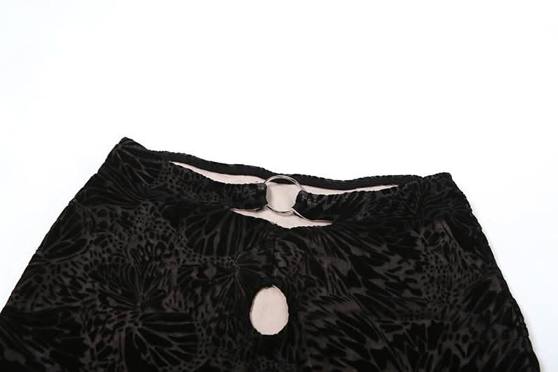 Halter o ring shrug 3 piece mini skirt set-final-sale