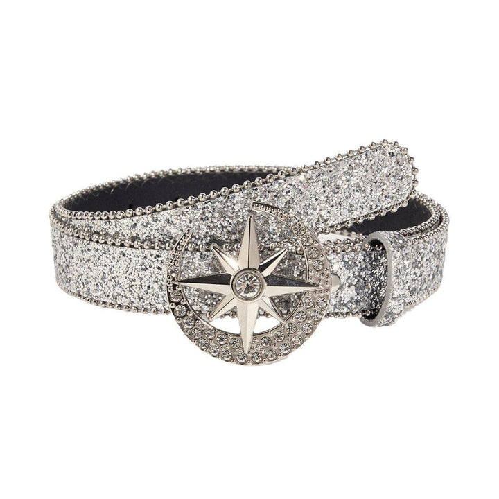 Moon star glitter beaded adjustable belt  | Festival Outfits Women