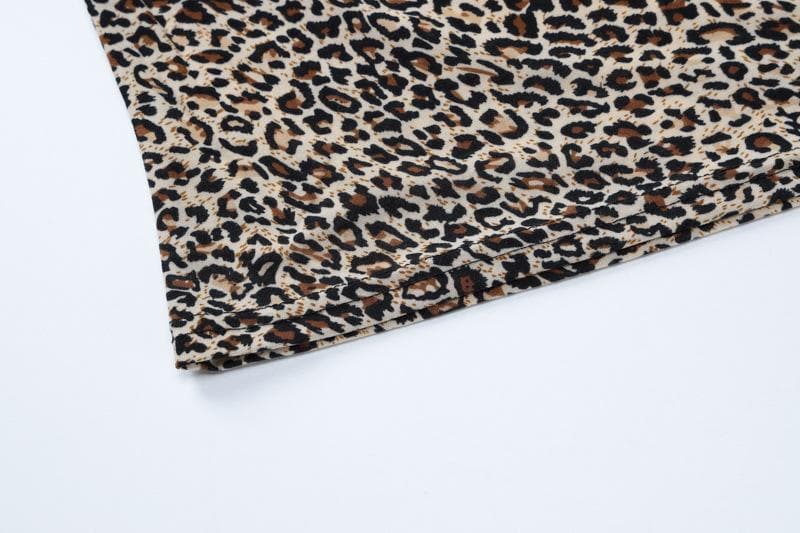 Leopard print u neck backless cami top  | Festival Outfits Women  | Cheetah Print Top