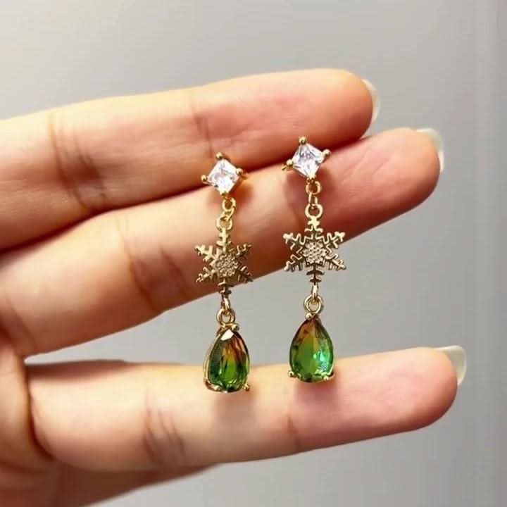 Irregular pendant christmas tree decor drop earrings  | Festival Outfits Women