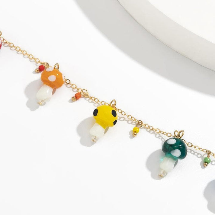 Mushrooms decor pendant choker necklace  | Festival Outfits Women