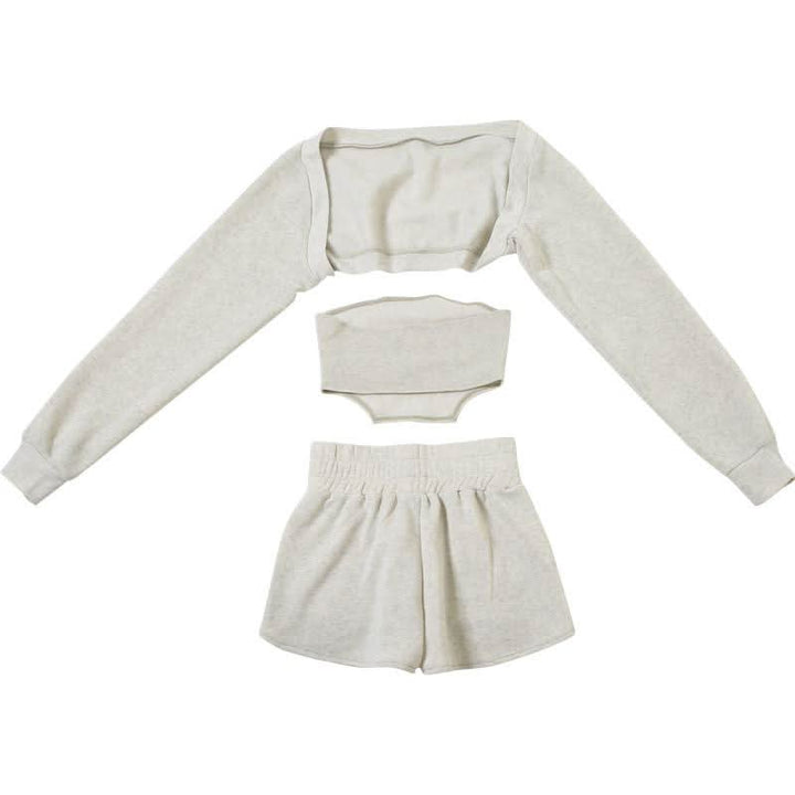 Long sleeve shrug short pant set  | Festival Outfits Women