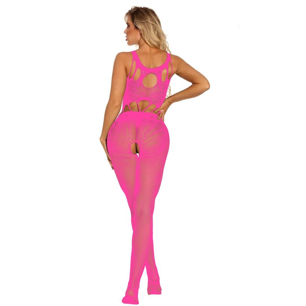 Lace patchwork open crotch bodystocking  | Festival Outfits Women