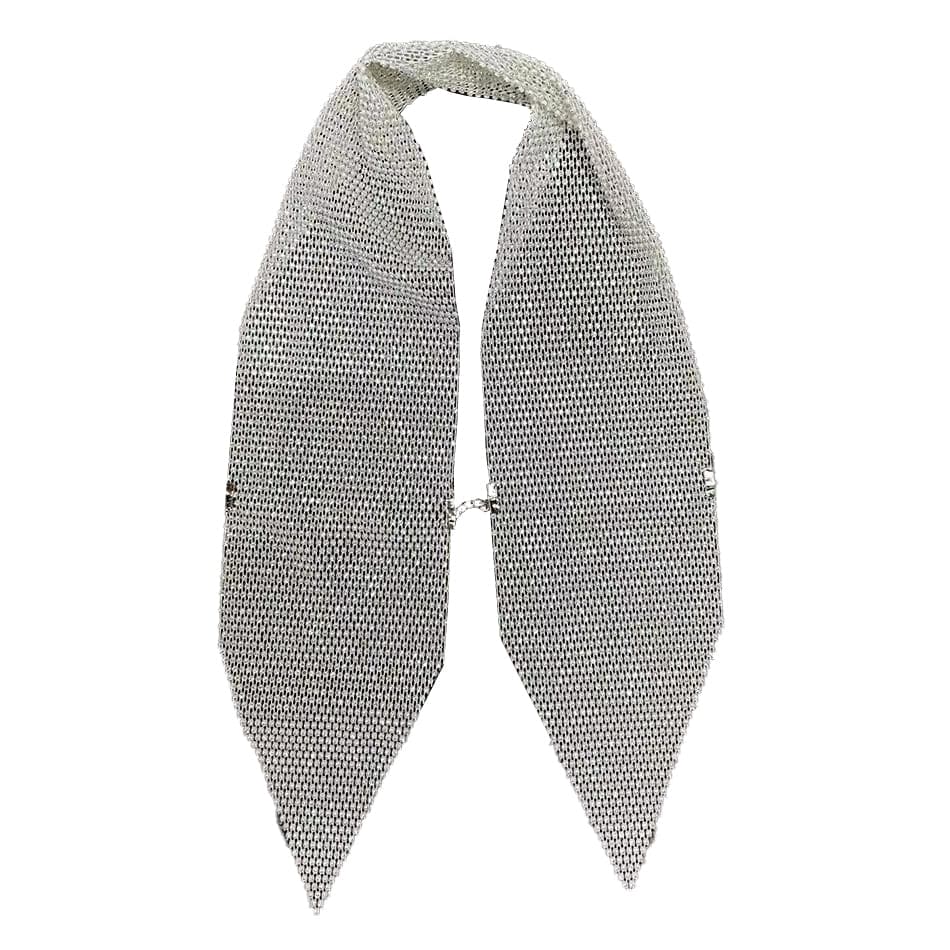 Halter fishnet beaded see through metal chain top  | Festival Outfits Women-final-sale