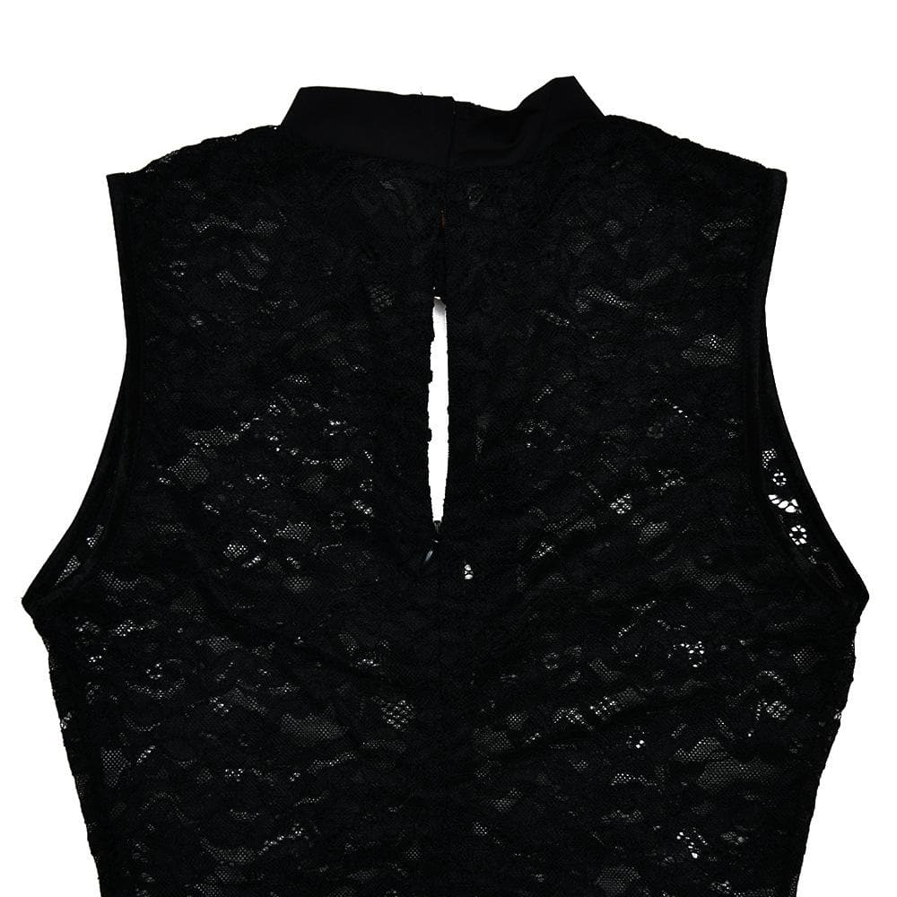 Lace ruched see through hollow out high slit cut out maxi dress  | Festival Outfits Women