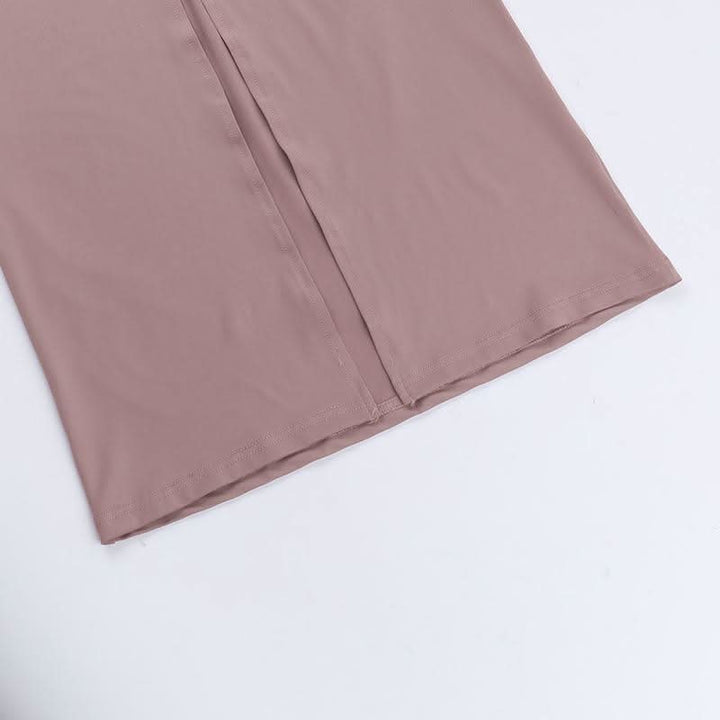 Ruched slit square neck solid cami maxi dress  | Festival Outfits Women