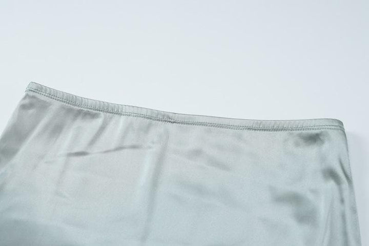 Saitin siket ɗin maxi mara baya na halter na ƙarfe | Kayan Biki na Mata