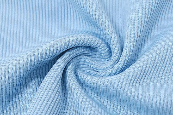 Ruched u neck bowknot ribbed cami top | Kayan Biki na Mata