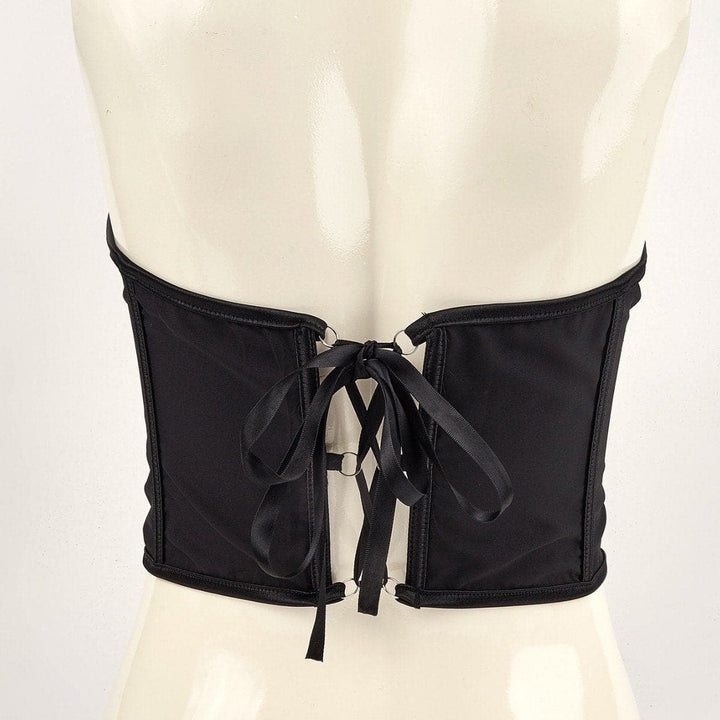 Metal chain lace up adjustable corset  | Festival Outfits Women