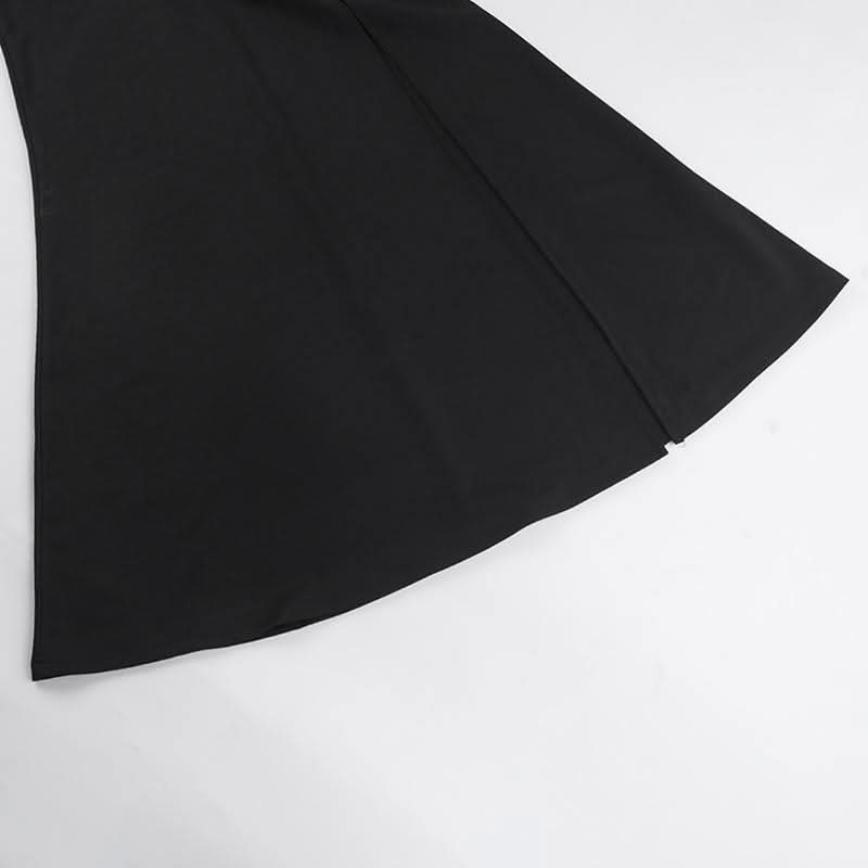 Sweetheart neck long sleeve self tie slit maxi dress  | Festival Outfits Women