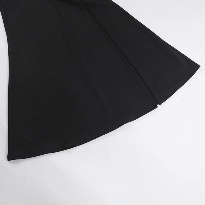 Sweetheart neck long sleeve self tie slit maxi dress  | Festival Outfits Women