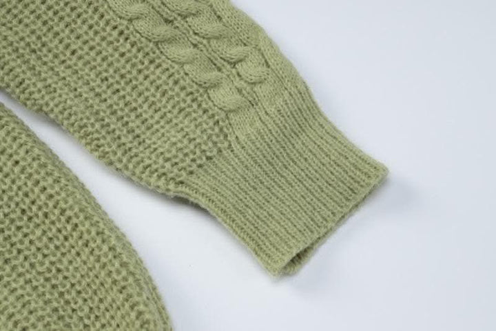 Hoodie long sleeve knitted solid v neck top-final-sale  | Festival Outfits Women