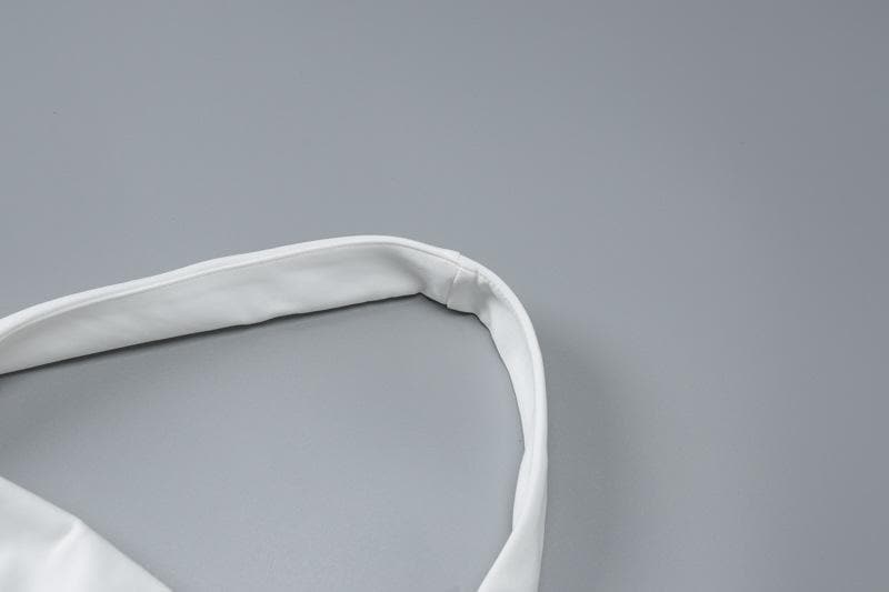 Halter solid ruched stitch zip-up mini dress  | Festival Outfits Women