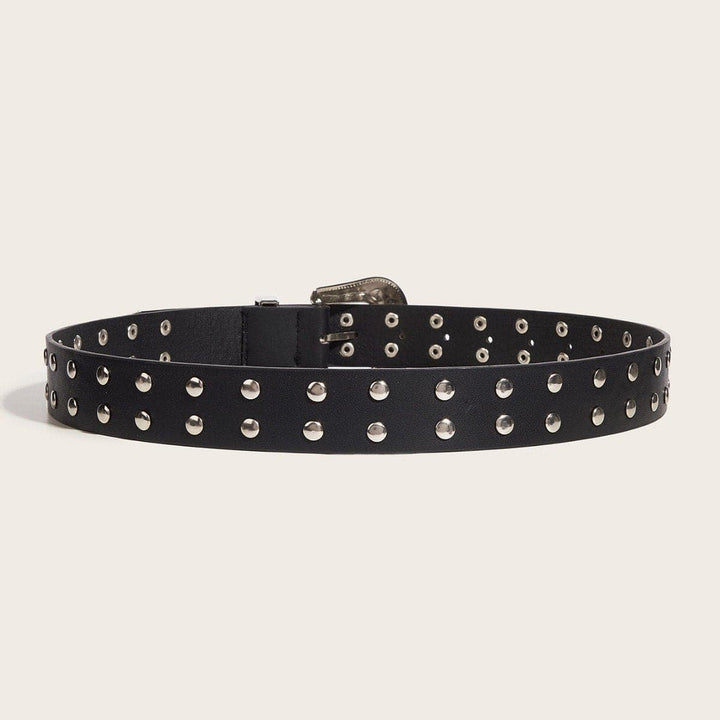 PU leather rivet buckle belt  | Festival Outfits Women