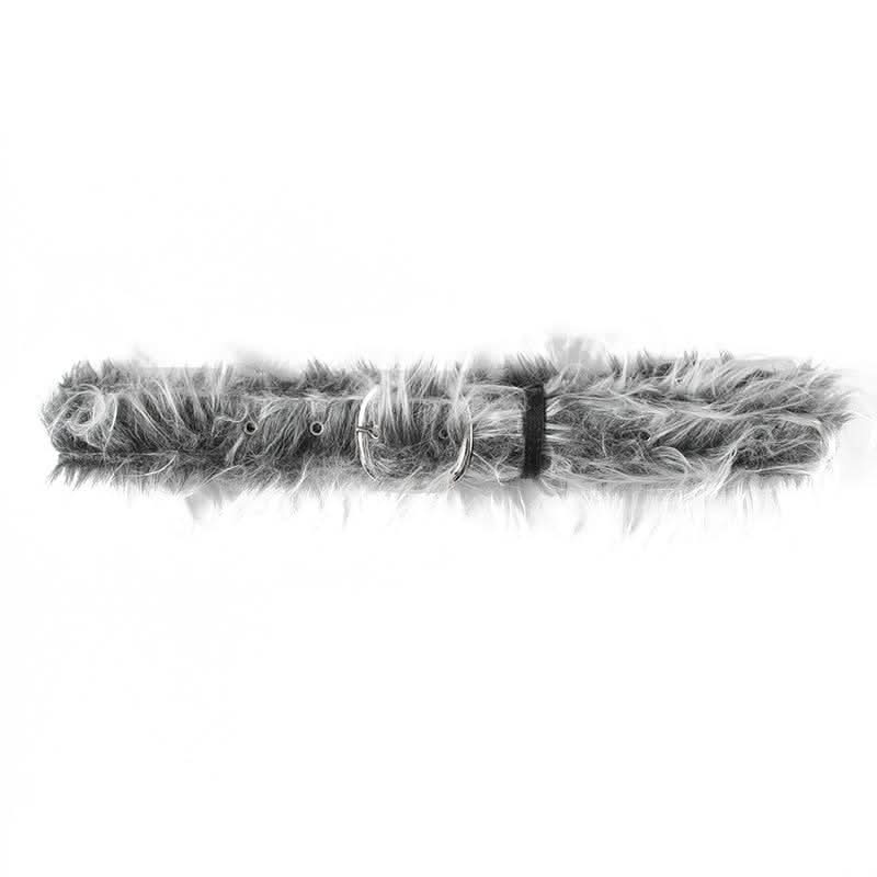 Fluffy PU leather adjustable buckle belt  | Festival Outfits Women