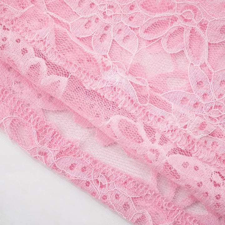 Sheer lace see through cami maxi skirt set-final-sale  | Festival Outfits Women