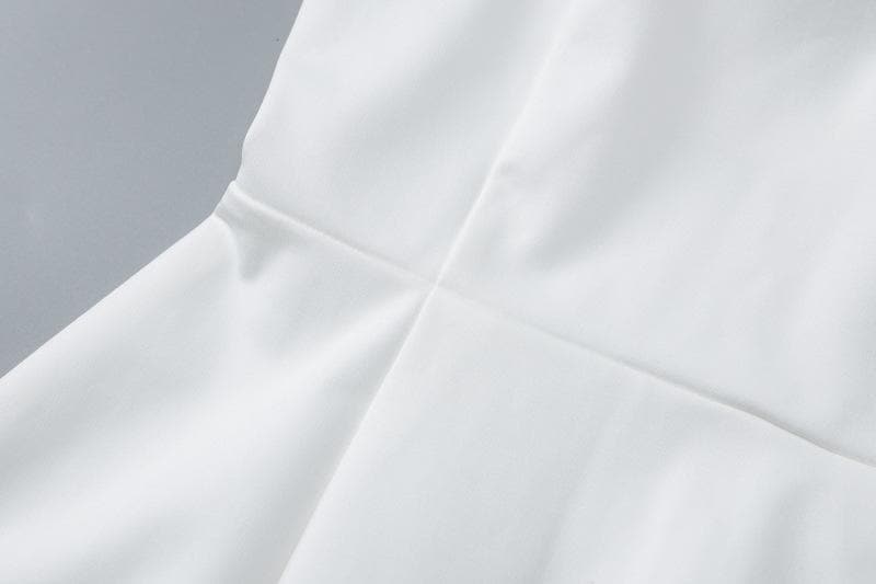 Halter solid ruched stitch zip-up mini dress  | Festival Outfits Women