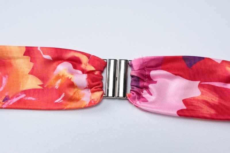 Halter flower print o ring slit maxi skirt set-final-sale  | Festival Outfits Women