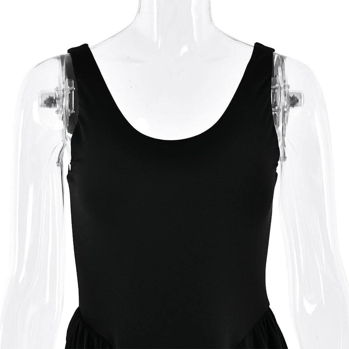U neck ruched solid backless cami maxi dress-final-sale  | Festival Outfits Women