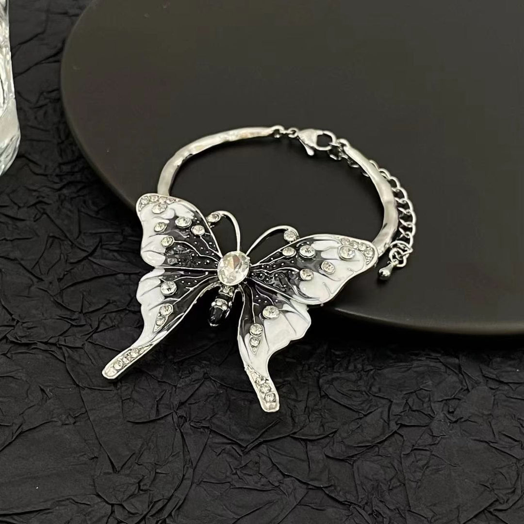 Butterfly applique rhinestone bracelet  | Festival Outfits Women