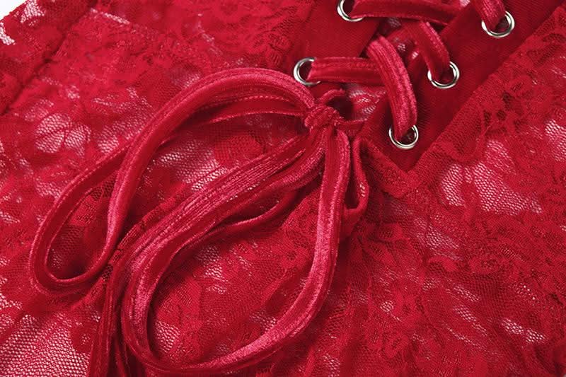 Sweetheart neck hollow out lace cut out maxi dress  | Festival Outfits Women