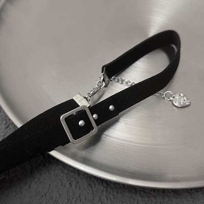 Buckle heart chain choker necklace  | Festival Outfits Women