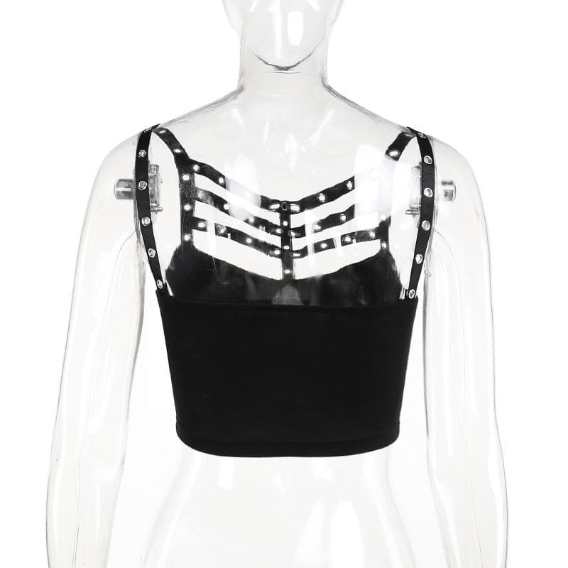 Hollow out backless solid sleeveless crop cut out top  | Festival Outfits Women