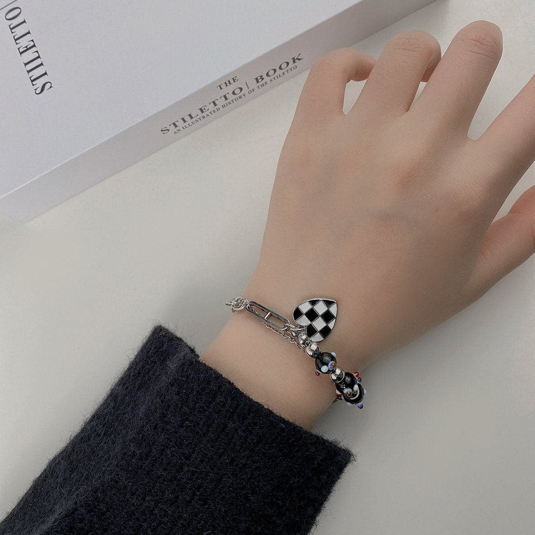Heart pendant beaded bracelet  | Festival Outfits Women