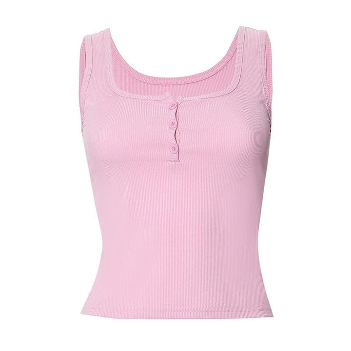 Tufafin tanki mai siffar maɓalli mai siffar murabba'i | Kayan Biki na Mata