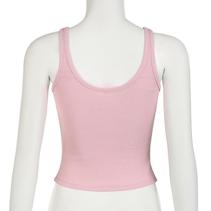 Rigar tanki mara baya mai kama da ta U neck bowknot | Kayan Biki na Mata