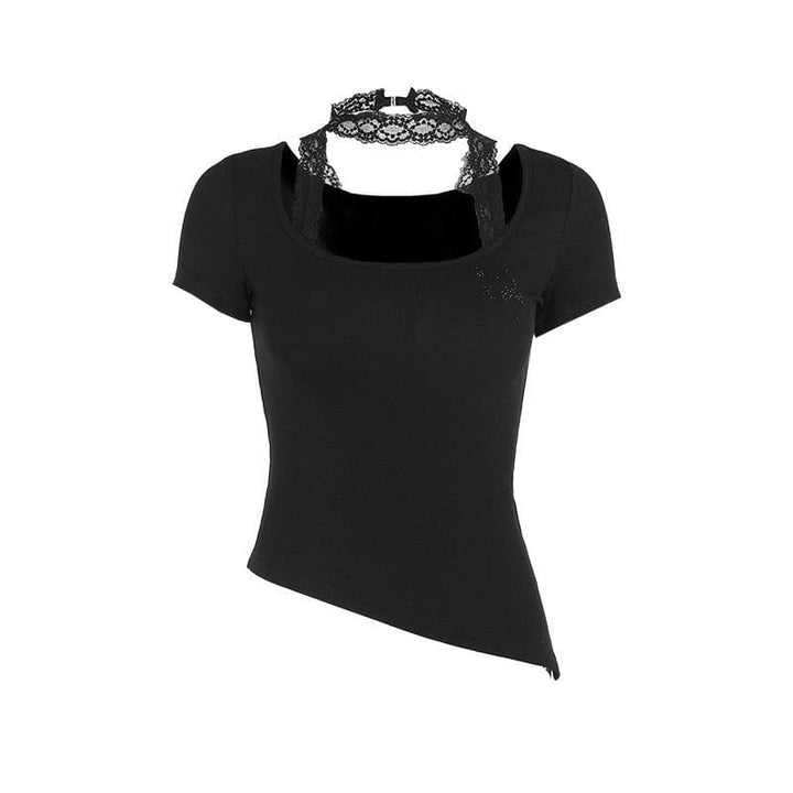 Takalmin dogon hannu na u neck halter lace mara tsari | Kayan Biki na Mata