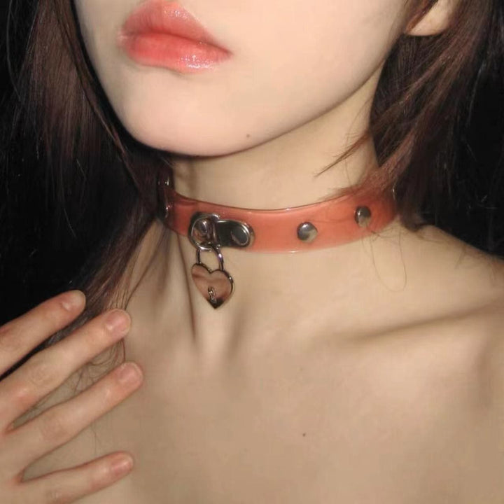 O ring adjustable pink choker necklace  | Festival Outfits Women