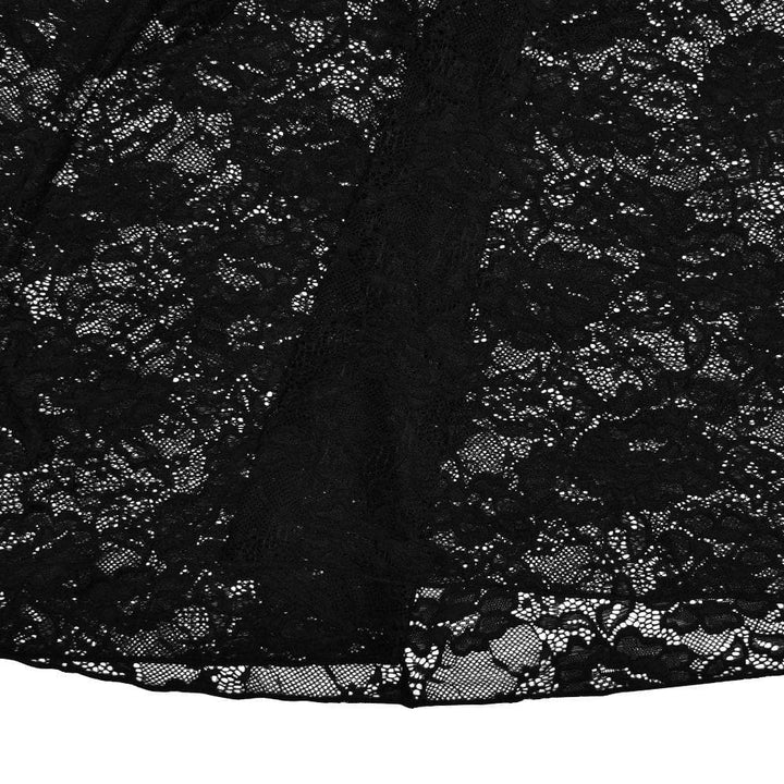 Sweetheart neck ruffle lace see through cami maxi skirt set  | Festival Outfits Women