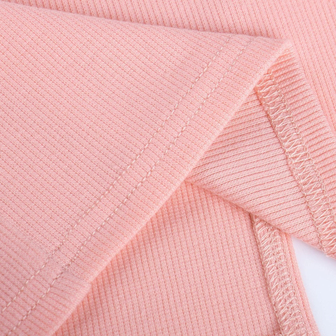 Ribbed solid slit flower applique ribbon ruffle midi dress-final-sale  | Festival Outfits Women