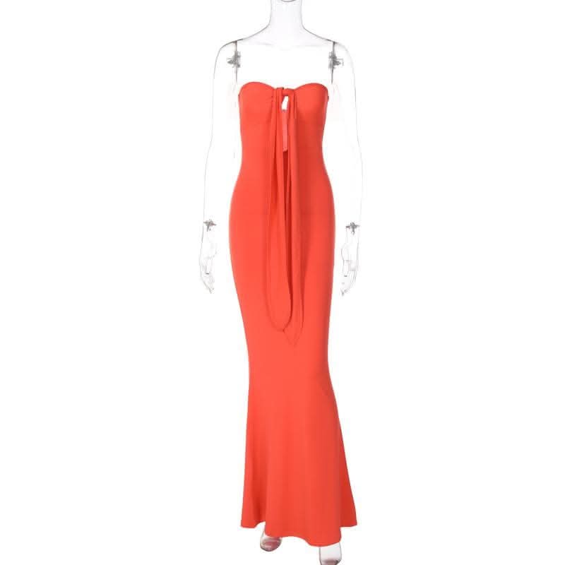 Cross front solid hollow out halter backless 2-way cut out maxi dress-final-sale  | Festival Outfits Women
