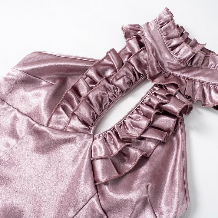 Rigar satin mai laushi da aka yi da fata mai laushi | Tufafin Biki na Mata