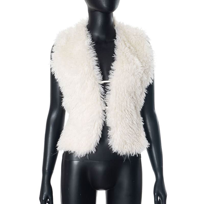 Halter fluffy self tie shrug top-final-sale