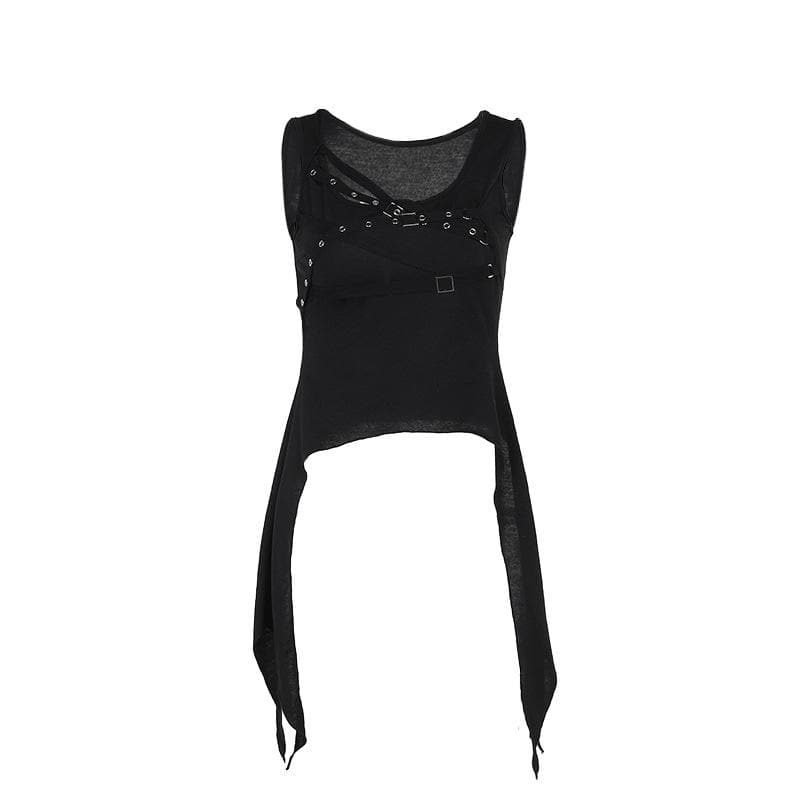 U neck cross front solid top  | Festival Outfits Women