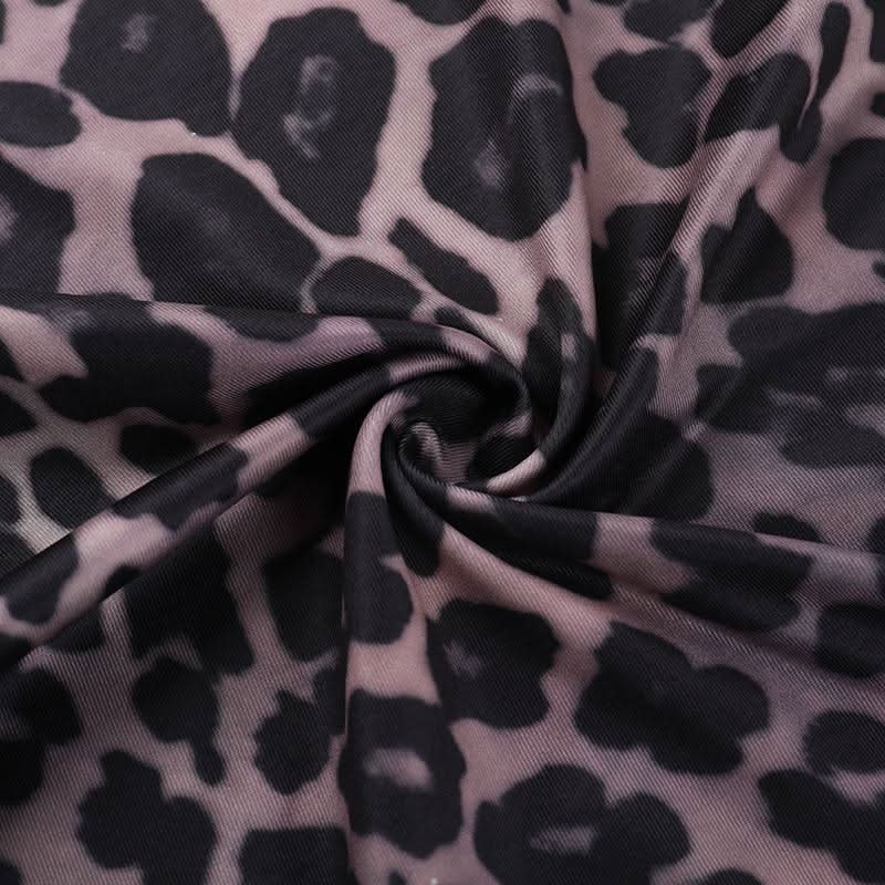 Leopard print square neck backless cami maxi dress  | Festival Outfits Women