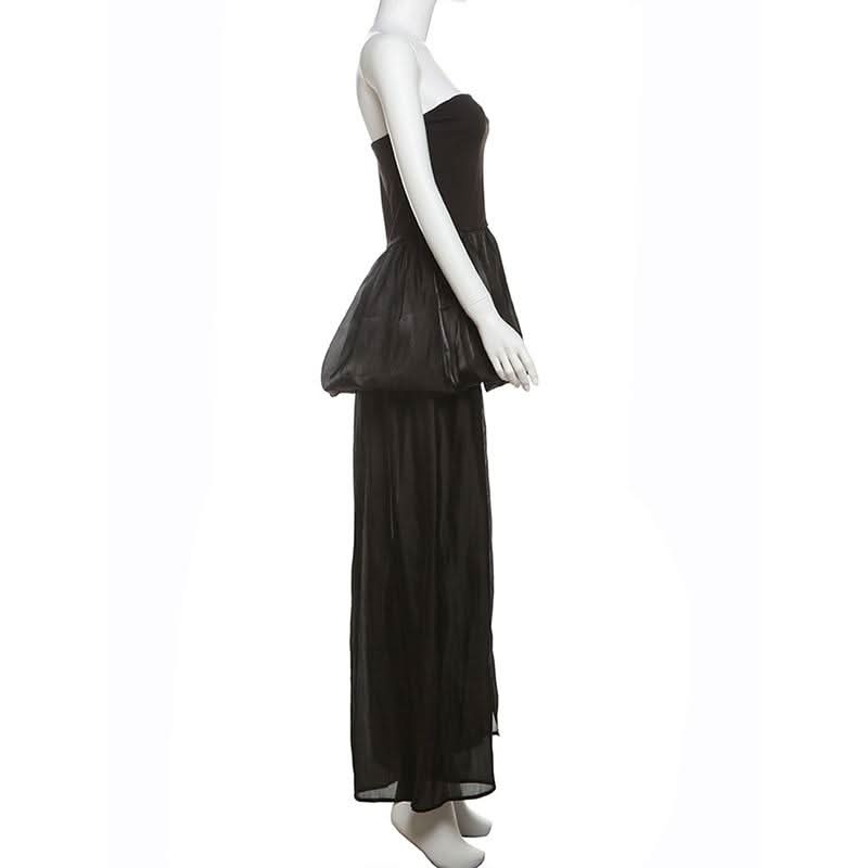 Ruched solid backless tube mini dress  | Festival Outfits Women